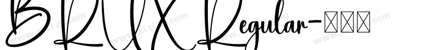 BRUX Regular字体转换